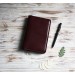 Burgundy Hobonichi planner cover A6