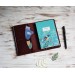 Burgundy Hobonichi planner cover A6