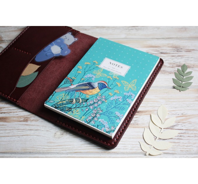 Burgundy Hobonichi planner cover A6