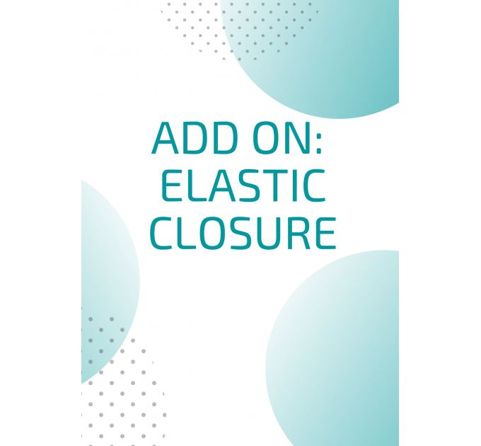 Add on elastic closure for planner cover