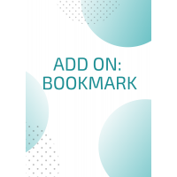 Add on bookmarks for planner cover