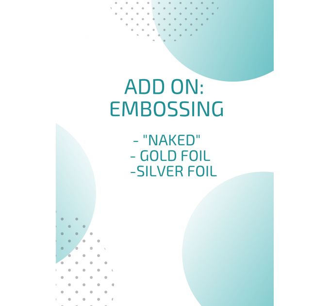 Add on personalization for planner cover