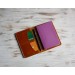 Green leather field notes cover 