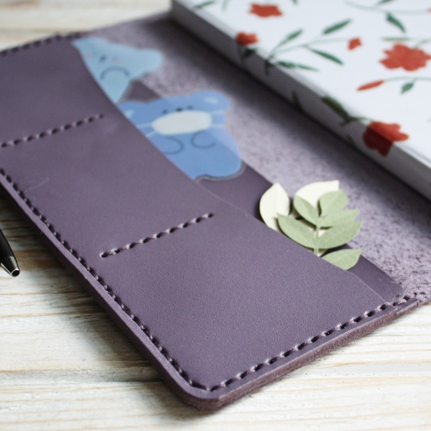 Leather Hobonichi Weeks Cover - Libelle – 9 Tails Creations