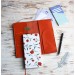 Orange leather hobonichi week cover