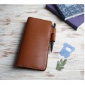 Toffee brown leather Hobonichi Weeks cover