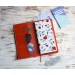 Orange leather Kokuyo Jibun techo cover