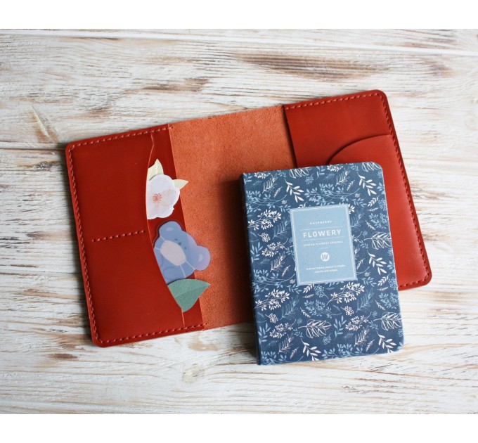 Orange leather Sterling Ink 2024 cover A6