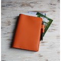 Orange leather Stalogy cover