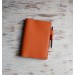 Orange leather Stalogy cover