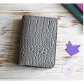 Gray croco leather Sterling Ink 2024 cover A6