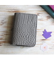 Gray croco leather Sterling Ink 2024 cover A6