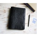 Black croco leather Wonderland222 cover