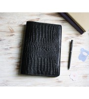 Black croco leather Wonderland222 cover
