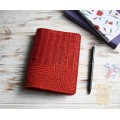 Red croco leather Wonderland222 cover