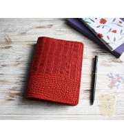 Red croco leather Wonderland222 cover