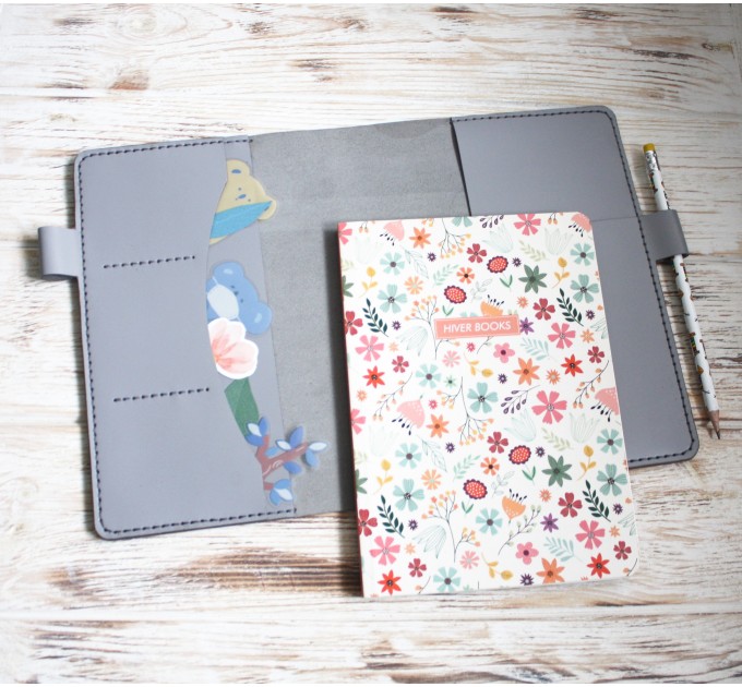 Light gray leather Wonderland222 cover