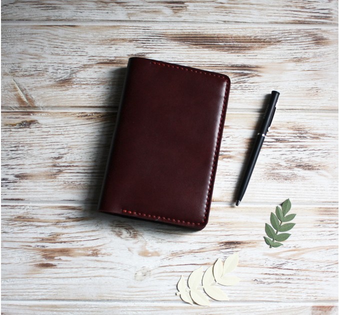 Burgundy leather Wonderland222 cover