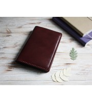 Burgundy leather Wonderland222 cover