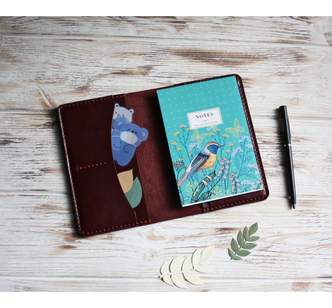 Burgundy leather Wonderland222 cover